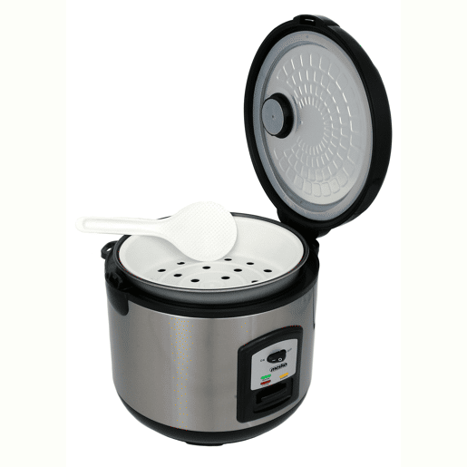 Mesko MS6411 Arrozeira Panela Eléctrica de Arroz 1,5 Litros, Função Manter Quente, Cozinhar a Vapor, 1000, Prata