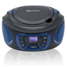 Roadstar CDR-365UBL Radio CD Player Portable FM PLL, Leitor CD-MP3 Porta USB, Estéreo AUX-IN, Saída Auscultadores, , Preto Azul