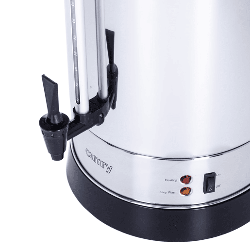 Camry CR1259 Distribuidor de Bebidas 20L, Chaleira, Aço Inoxidável, Temperatura Automática, Torneira, Vinho tinto, 160, Prata Camry CR1259 Distribuidor de Bebidas 20L, Chaleira, Aço Inoxidável, Temperatura Automática, Torneira, Vinho tinto, 160, Prata