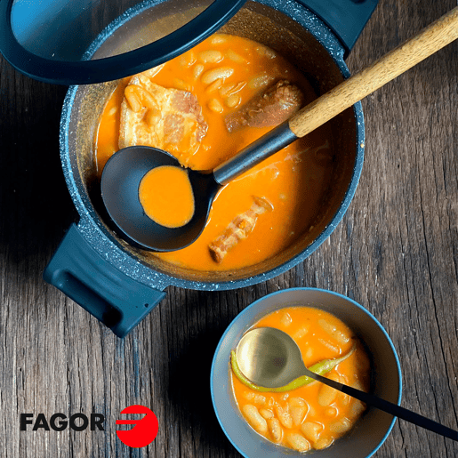 FAGOR Alutherm Trem de Cozinha Indução de 5 Peças em Alumínio Antiaderente 2 Panelas, 1 Frigideira, 2 Tampas, , Preto