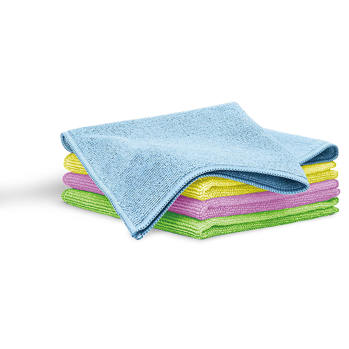 Blaumann at-3882 set 4 paños de cocina microfibra, juego de bayetas suaves para secar, absorbentes, grandes xl, , multicolor