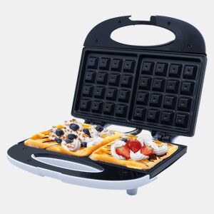 Adler AD 311 Máquina de Waffles Eléctrica 2 Waffles Belgas Grossos, Placas Antiaderentes Automática, 700, Branco