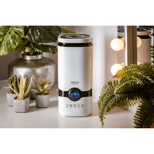 Camry CR7964 Humidificador Utra-sónico 4,2 L, Silencioso, Óleos Essenciais, 300 mlhr, 25, Branco