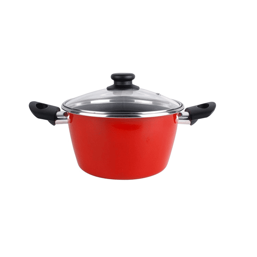 Magefesa GRANA Trem de Cozinha 5 Peças + Conjunto de 3 Panelas 18-20-24 cm, Indução, sem PFOA, , Vermelho