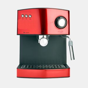 Adler AD 4404R Máquina de Café Expresso Automatica 15 Bars, Tanque de 1,6 L,Bocal para Leite, 850, Vermelho