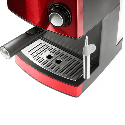 Adler AD 4404R Máquina de Café Expresso Automatica 15 Bars, Tanque de 1,6 L,Bocal para Leite, 850, Vermelho