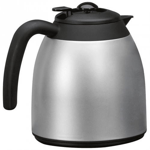 Clatronic KA 3328 Máquina de Café Filtro, 2 Jarros Isotérmicos 8 - 10 Chávenas, 1 Litro, 870, Prata negra