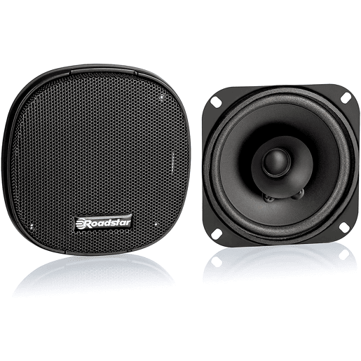 Roadstar PS1015 Altifalantes de Automóvel 10 cm, Coaxial, 2 Way Audio, PMPO 30W, 90 Db, 100-18000Hz, 30, Preto
