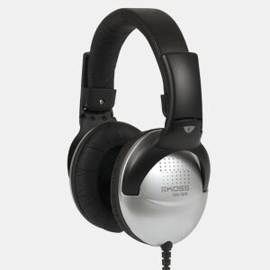 KOSS UR29 Auscultadores com Fio, DJ Auriculares de Faixa, Fechado, Headphones Over Ear Controlo de Volume, , Prata negra