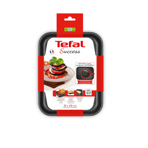 Bandeja para Forno Tefal Success 20 x 26 cm Preto Metal Alumínio Bandeja para Forno Tefal Success 20 x 26 cm Preto Metal Alumínio