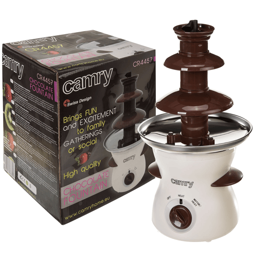 Camry CR 4457 Fonte de Chocolate elétrica cascata de 3 níveis, 60 Cº, 190 , Branco