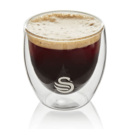 Conjunto de 4 Copos de Parede Dupla 100ml, Vidro de Borossilicato, Vidro Térmico para Café e Chá