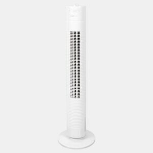 Clatronic TVL 3770 Ventilador Torre, Silencioso, Temporizador, Oscilante, 3 Velocidades, 78cm, 35, Branco