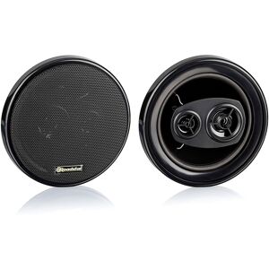 Roadstar PS-1635 Altifalantes de Automóvel 16cm, Coaxial, 3 Way Audio, PMPO 80W, 89Db, 80-20000Hz, 80 , Preto