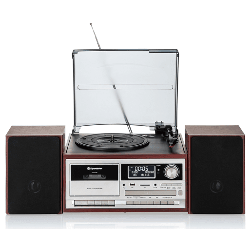 Roadstar HIF-8892D+BT Aparelhagem Hi Fi Gira-discos Rádio DABDAB+FM, Leitor CD-MP3 Cassetete Bluetooth USB SD, , Madeira Roadstar HIF-8892D+BT Aparelhagem Hi Fi Gira-discos Rádio DABDAB+FM, Leitor CD-MP3 Cassetete Bluetooth USB SD, , Madeira