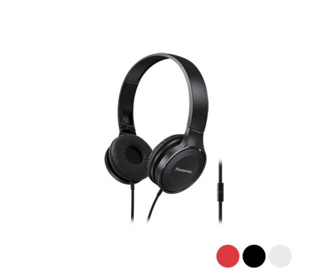 Auriculares con micrófono panasonic corp. rp-hf100me (3.5 mm) negro