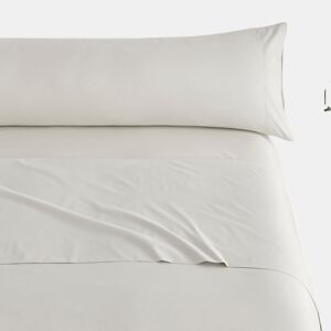 Conjunto de lençóis lisos 3 peças cama 90cm bege extra macio toque Donegal Collections