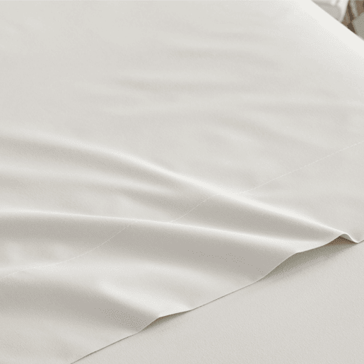 Conjunto de lençóis lisos 3 peças cama 105cm bege extra macio toque Donegal Collections
