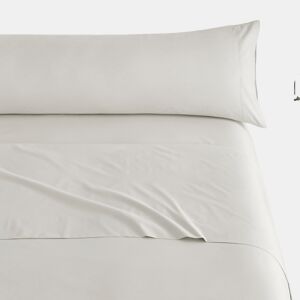 Conjunto de lençóis lisos 3 peças cama 135cm bege extra macio toque Donegal Collections