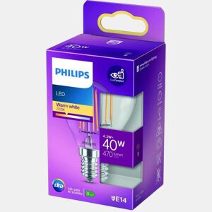Lâmpada LED esférica Philips Classic 40 W E14 F 4,3 W (2700k)