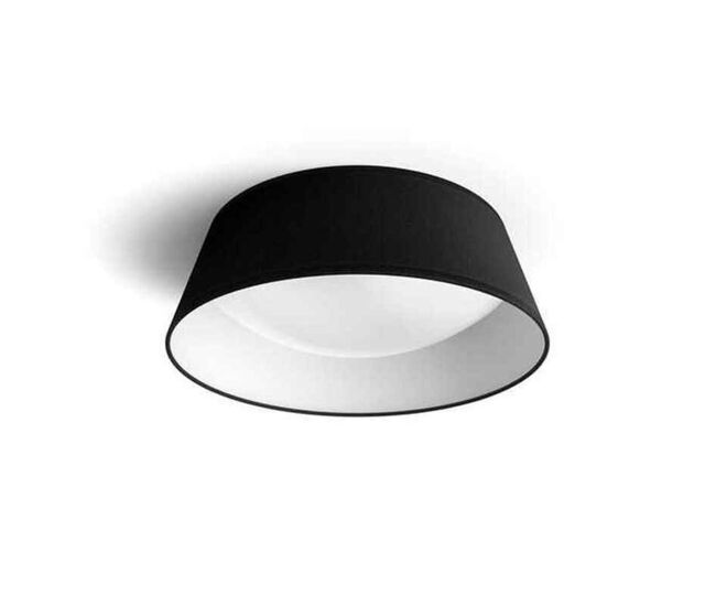 Lámpara de techo philips plafón 14w negro metal/plástico (34 x 12 x 34 cm) (3000 k)