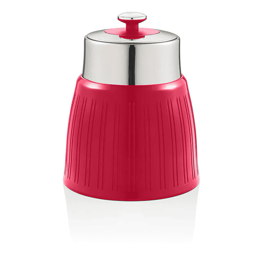 SWAN SWKA1024RN Retro Conjunto de 3 Boiões de Cozinha 1,2 L Herméticos para Especiarias, Chá, Café, Vintage, , Vermelho