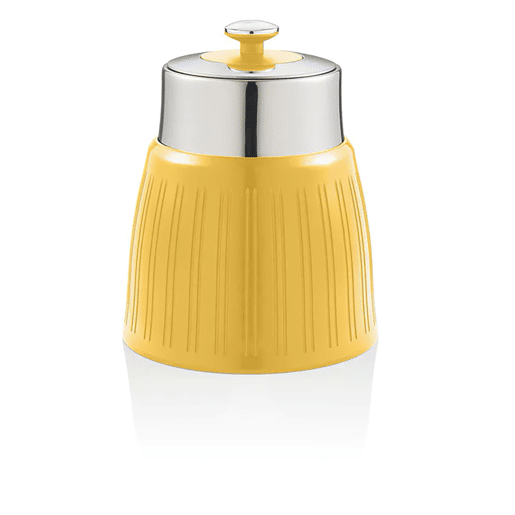SWAN SWKA1024YELN Retro Conjunto de 3 Boiões de Cozinha 1,2 L Herméticos para Especiarias, Chá, Café, Vintage, , Amarelo