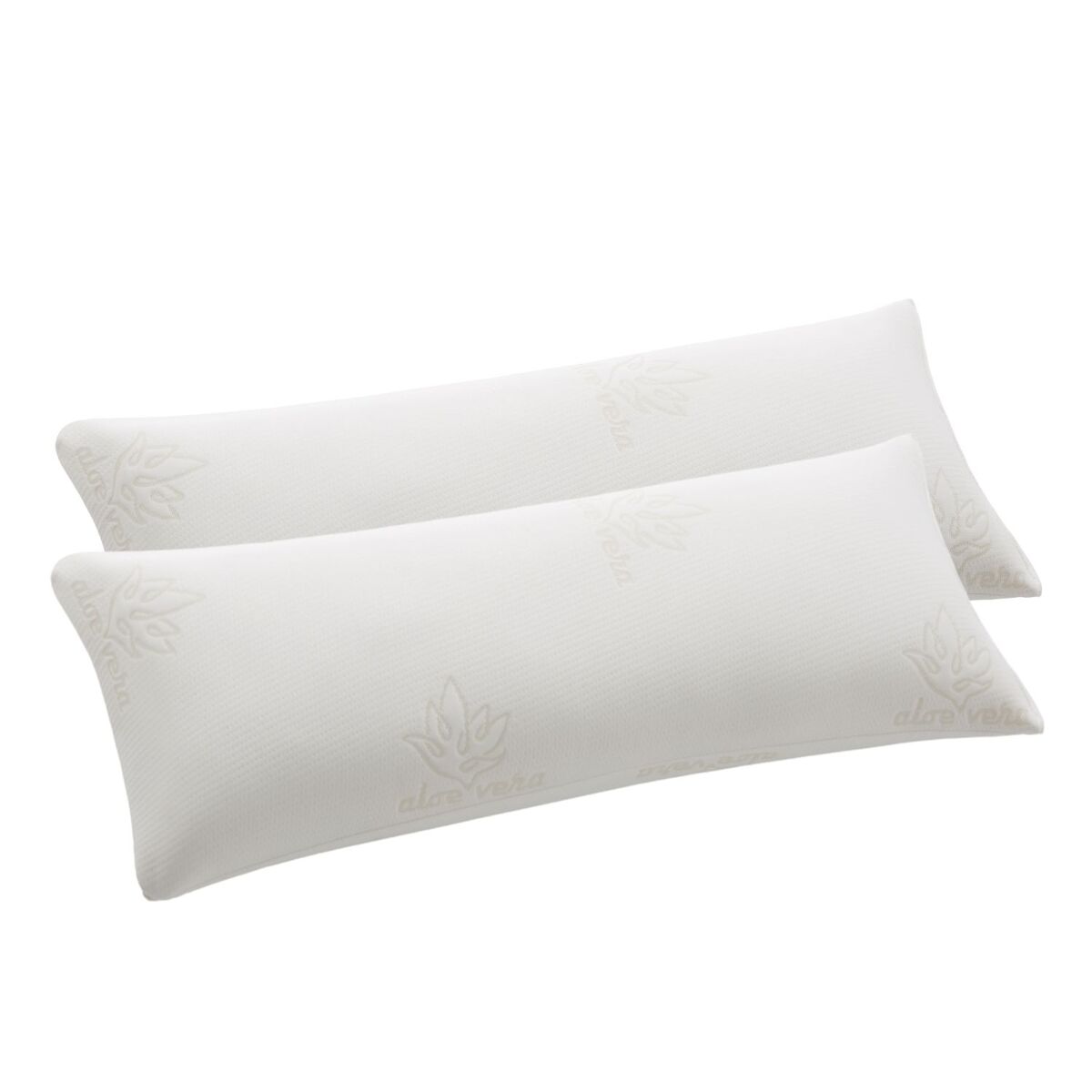 Pack 2 Almohadas Viscoelástica Copos Funda Aloe Vera 70x40