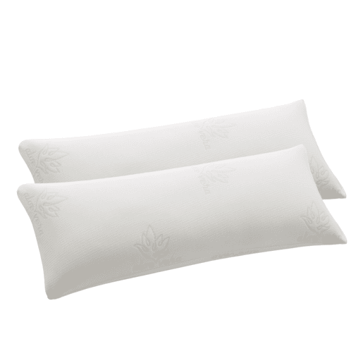 Pack com 2 capas viscoelásticas de flocos de travesseiro Aloe Vera 70 cm Donegal Collections
