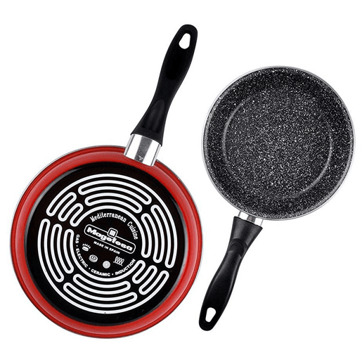 Magefesa K2 Roja Set 3 Frigideiras 20-24-28cm, Indução, Antiaderente STONE PFOA-Free Aço Vitrificado, , Vermelho