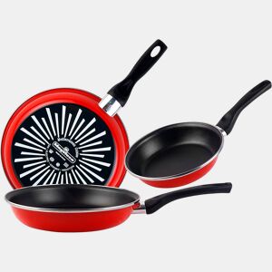 Magefesa Grana 3 Frigideiras 18-20-24cm, Indução, Antiaderente PFOA-Free Aço Vitrificado, , Vermelho