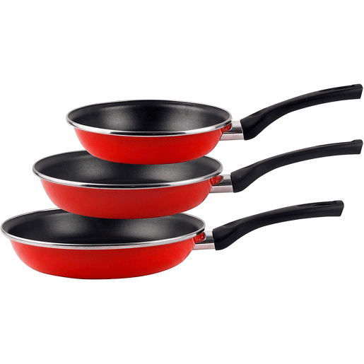Magefesa Grana 3 Frigideiras 18-20-24cm, Indução, Antiaderente PFOA-Free Aço Vitrificado, , Vermelho