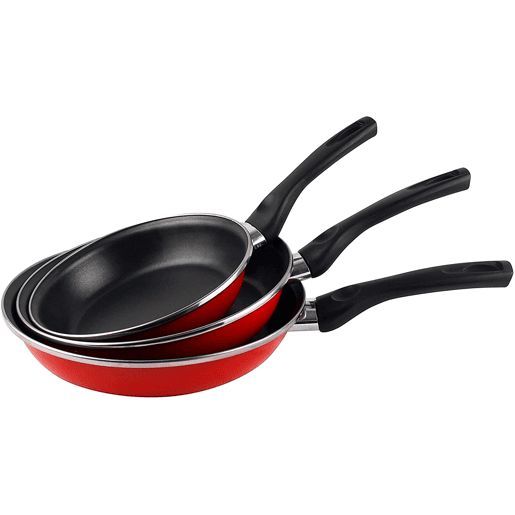 Magefesa Grana 3 Frigideiras 18-20-24cm, Indução, Antiaderente PFOA-Free Aço Vitrificado, , Vermelho