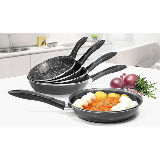 Magefesa K2 Gransasso Set 3 Frigideiras 18-20-24cm, Indução, PFOA-Free Antiaderente STONE Aço Vitrificado, , Cinza