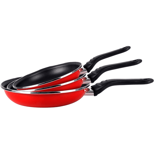 Magefesa Praga 3 Frigideiras 18-20-24cm, Indução, Antiaderente PFOA-Free Aço Vitrificado, , Vermelho