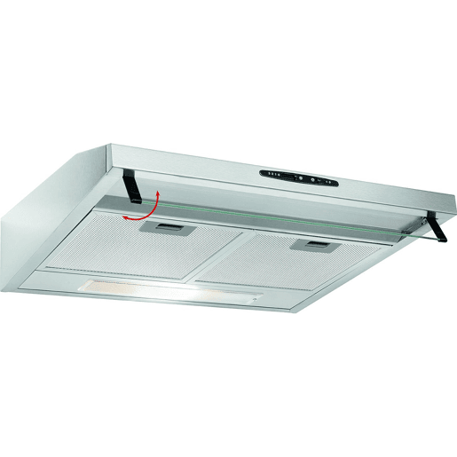 Bomann DU623.2I Exaustor 60cm, 3 Níveis de Potência, Recirculação de ar, Aço Inoxidável, 105, Prata