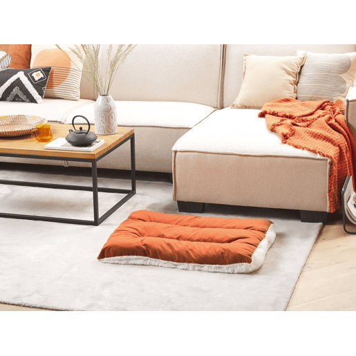 Cama para animais de estimação ERGANI Veludo Laranja