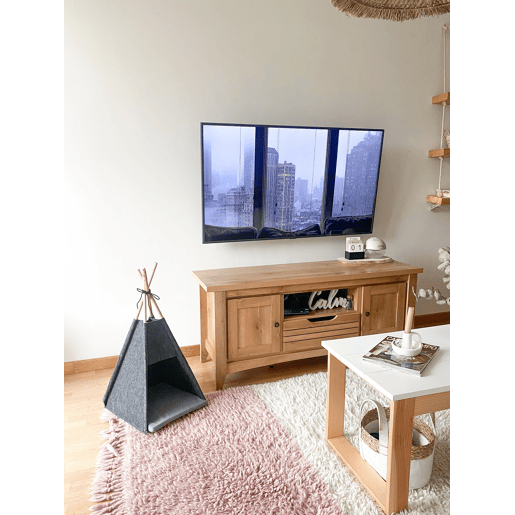 Cama para animais de estimação ULUBEY Feltro Cinzento escuro