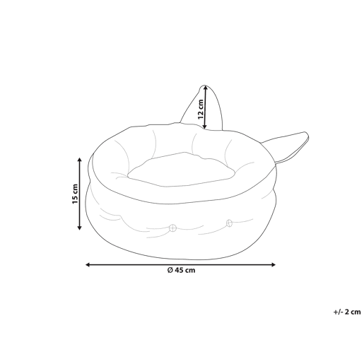 Cama para animais de estimação KEPEZ Tecido Cinzento