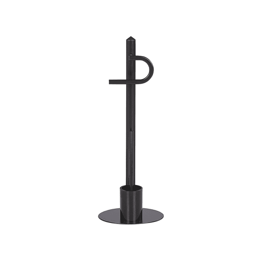 Suporte de papel higénico e escova SARTO Metal Preto