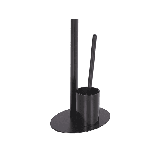 Suporte de papel higénico e escova SARTO Metal Preto