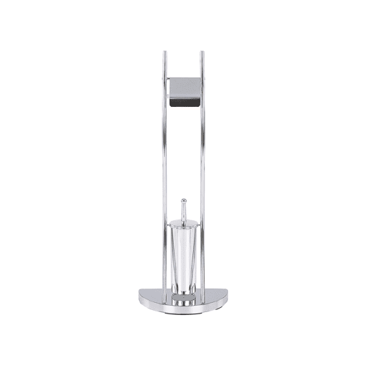 Suporte de papel higénico e escova SOACHA Metal Prateado