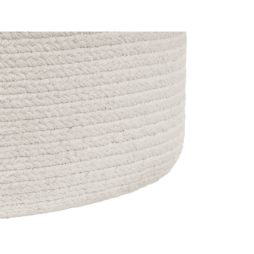 Pufe DALAMA Juta Branco 46 cm 46 cm 48 cm