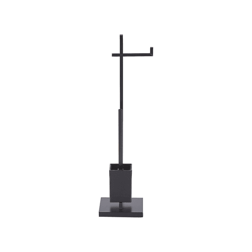 Suporte de papel higénico e escova ULAPES Metal Preto