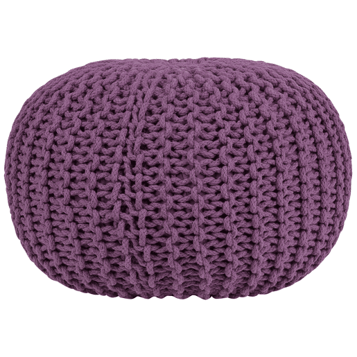 Pufe CONRAD Algodão Roxo 50 cm 50 cm 35 cm