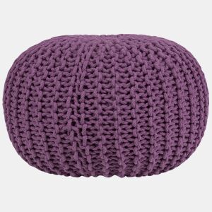 Pufe CONRAD Algodão Roxo 50 cm 50 cm 35 cm