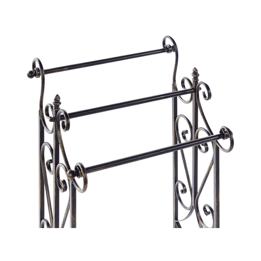 Suporte para toalha CHILLAN Metal Preto Suporte para toalha CHILLAN Metal Preto