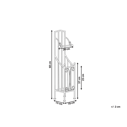 Porta-rolos para papel higiénico BRISA Metal Preto
