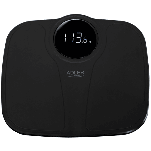 Adler AD8172B Balança de Casa de Banho Digital, Alta Precisão 180Kg, Visor LED, Desligar Automático, , Branco