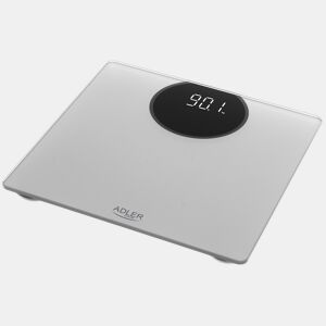 Adler AD8175 Balança de Casa de Banho Digital, Alta Precisão 180Kg, Visor LED, Desligar Automático, , Prata